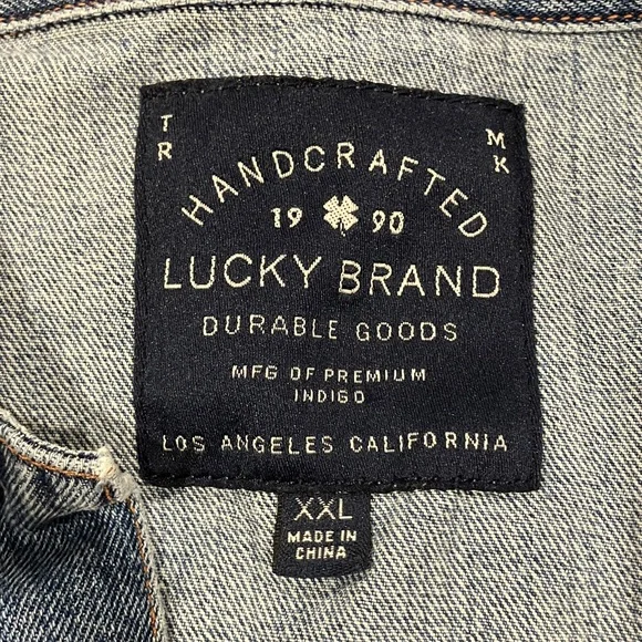 NWOT Lucky Brand denim jacket size XL - Picture 2 of 2